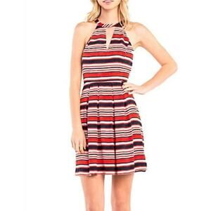 Kensie Sleeveless Pleated Skirt Halter Dress XL
